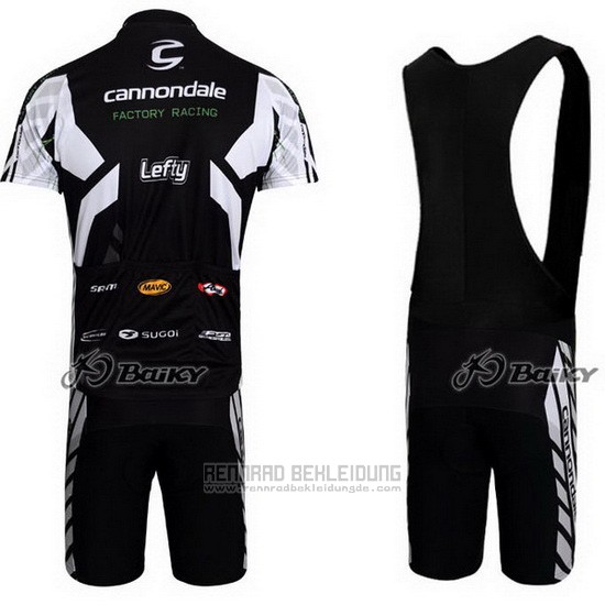 2012 Fahrradbekleidung Cannondale Shwarz Trikot Kurzarm und Tragerhose - zum Schließen ins Bild klicken